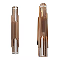 Modern Copper Wall Lamps With Crystal Accents And Striped Frames