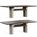 Roche Bobois modern rectangular dining table 3d model