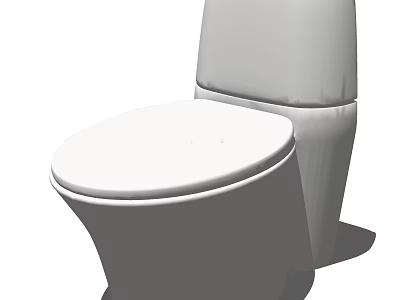 White Contemporary Toilet Design With Sleek Ceramic Finish And Modern Look 3d model