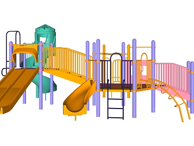 Modern play equipment children's activity field model