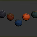 Vibrant Colored Basketballs For Daily Household Use In Purple Red Blue Orange Teal