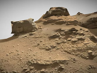 Dune Desert Peak Mountain Range Terrain Canyon Desert Mountain Mars 3d model
