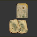 Moldy Bread Bread Sandwich Bread Pudding Bean Bread Cheese Bread Big Column Bar Breakfast Bread 3d model