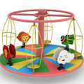 Modern Amusement Equipment Rotating Spaceman 3d model