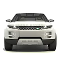 White Modern SUV With Sleek Exterior Design And Large Alloy Wheels 3d model