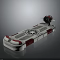 Children's Red And White Floating Toy Platform With Star Logo And Engine Structure For Play