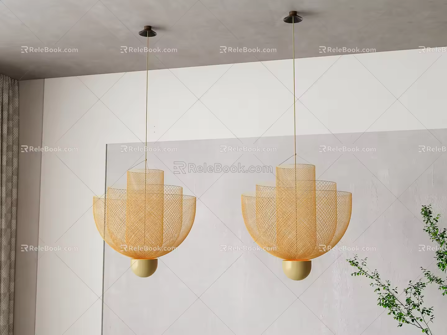 Modern chandelier 3d model