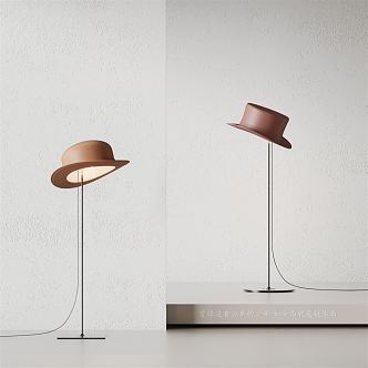 Modern Floor Lamp Hat Floor Lamp 3d model