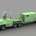 Phased array radar vehicle radar armored vehicle combat command vehicle weather radar long-range warning radar air defense radar anti-missile radar long-range early warning radar military radar vehicle 3d model