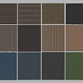 Stylish Wall Panels With Various Textures Patterns And Colors For Home Interior Design 3d model
