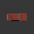 Red Classic Sedan 3D Render With Shiny Surface And Reflective Finish 3d model