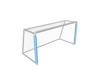 Outdoor Soccer Goal Sports Equipment With Steel Frame And Training Net For Games 3d model