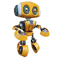 Artificial intelligence robot 3d model