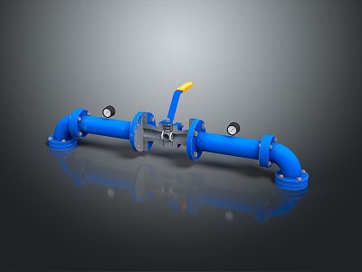 modern water pipe valve iron pipe model