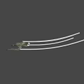 Camouflage Military Fighter Jet as Weapon with Number 123 and Combat Features