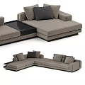 Modern Light Luxury Multiplayer Sofa Collection 3d model