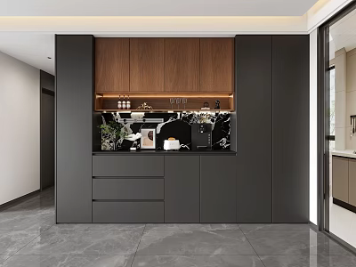Modern Italian Sideboard Wine Cabinet Sideboard 3d model