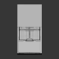 Modern White Dishwasher With Open Door Showing Interior Racks And Control Panel 3d model