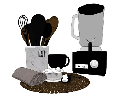 Modern Juicer Kitchen Supplies Blender Juicer 3d model Modern Juicer Kitchen Supplies Blender Juicer 3d model