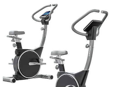 Modern Exercise Bikes With Digital Display Screen And Adjustable Seat For Home Gym Use 3d model