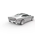 Silver Convertible Sports Car With Sleek Design And Alloy Wheels