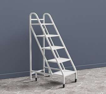 Modern ladder cart 3d model