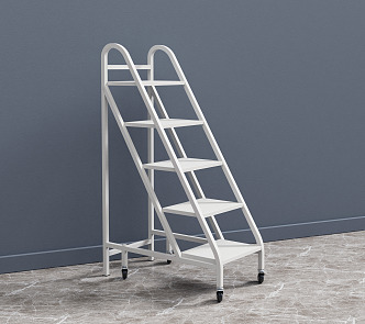 Modern ladder cart 3d model