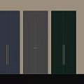 Modern Wardrobe Doors In Gray Beige Green With Metal Handles And Diamond Pattern