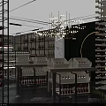 Wine and Liquor Store Interior with Wine Racks Chandelier Green Wall and Circular Decor