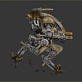 Modern Robot Mech Warrior Machine Battlearm Mechanical Battlearm Machine Warrior 3d model