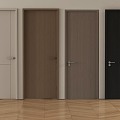 Modern single door wooden single door bedroom door room door 3d model