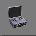 Portable Industrial Testing Equipment With Open Metal Case Display Screen And Control Panel