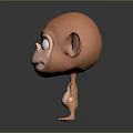 Monkey Cartoon Monkey Anime Monkey Stylized Monkey Fantasy Style Monkey Toy 3d model