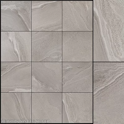 Gray Marble Texture Tiles With Square Arrangement And Natural Surface Patterns 3d model