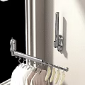 Modern Bathroom Accessories With Wall Mounted Towel Rack And Brush Holder
