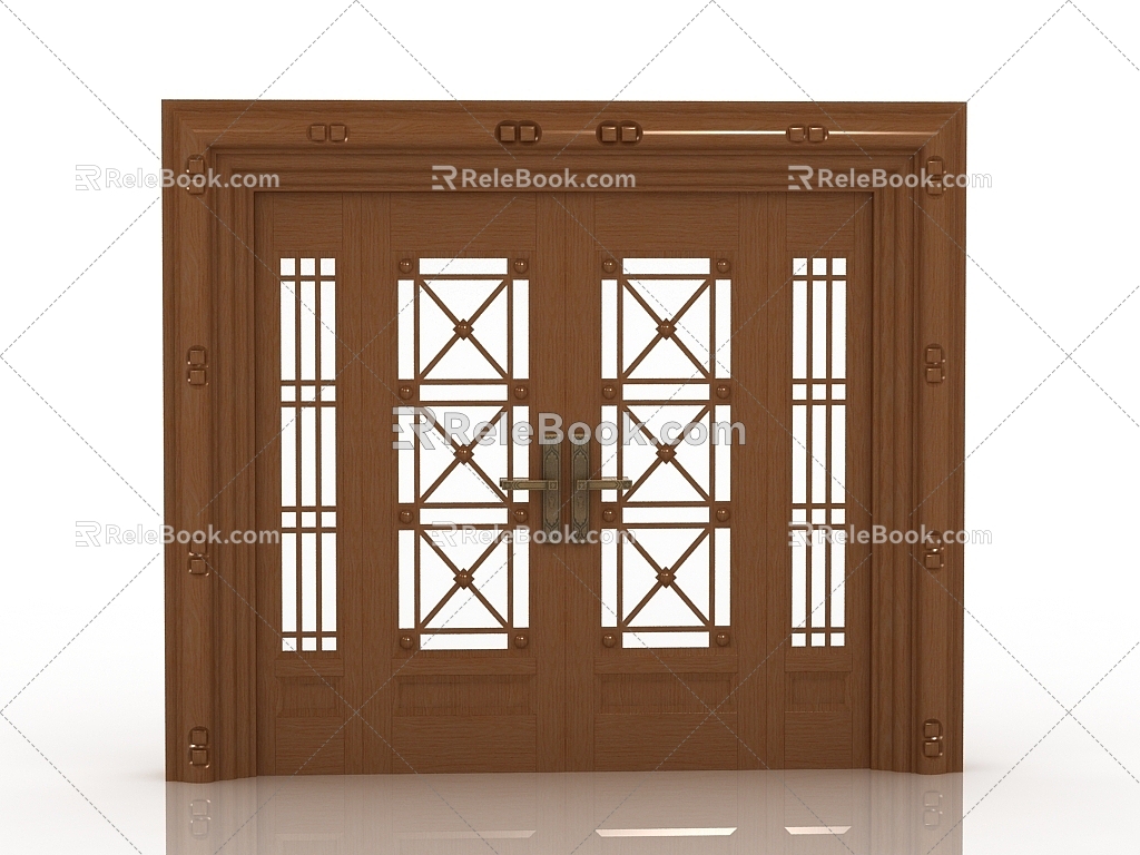 new chinese style gate 3d model