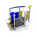 Modern slide children'slide 3d model