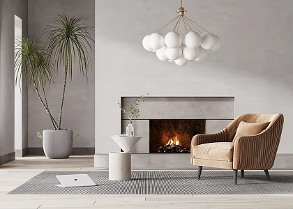 Modern single sofa single chair side several combination 3d model
