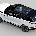 Modern White SUV Featuring Black Roof Sleek Body And Black Alloy Rims