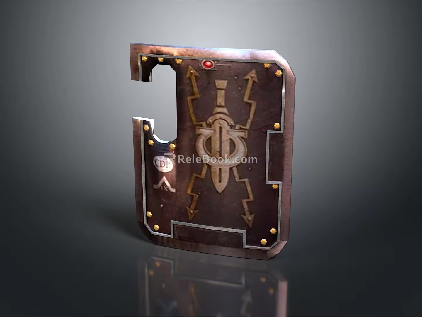 Medieval Shield Ancient Shield Defensive Weapon Ancient Shield Iron Shield Protective Shield Wooden Shield 3d model