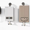 Technology Exhibition Hall Showcasing Modern Water Heaters With Various Designs And Colors