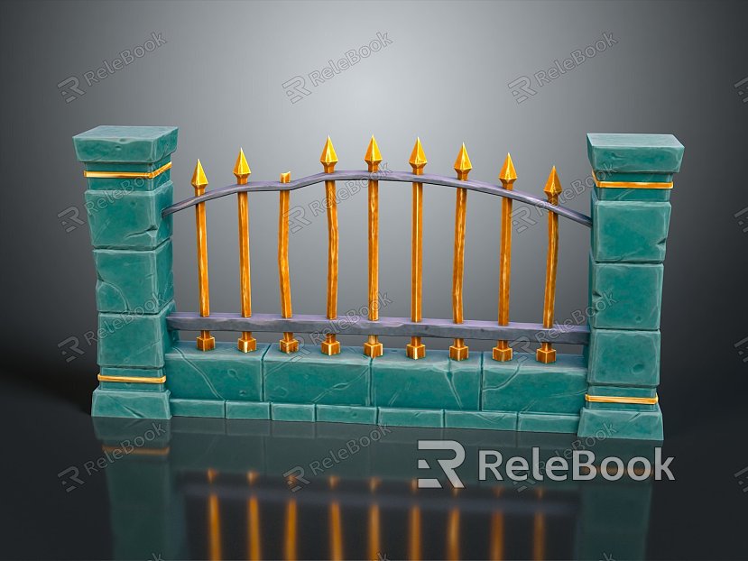 Fence Gate Fence Wall Defense Wall Wooden Fence Fence Iron Fence Floriculture Fence Iron Fence Railing model