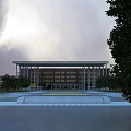 Modern School Campus With Teaching Buildings Sports Ground Running Track And Green Spaces