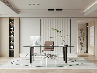 Modern study 3d model