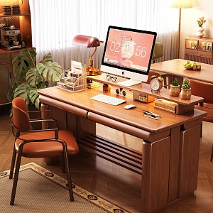 Modern medieval desk 3d model