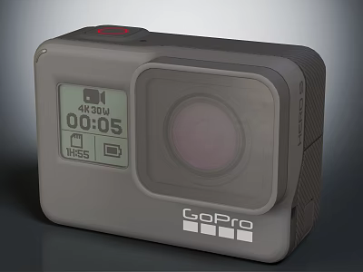 GoPro Action Camera With 4K Resolution Digital Screen And Compact Design 3d model