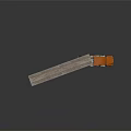 Orange Modern Flatbed Truck With Wooden Flatbed And Multiple Wheels
