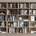 Modern Bookcase Bookshelf 3d model