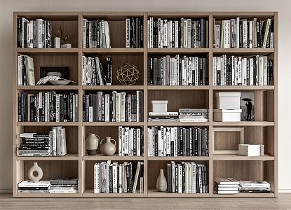 Modern Bookcase Bookshelf 3d model