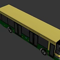 CTB Transport 101 Bus Yellow And Green Exterior Design With Side Windows